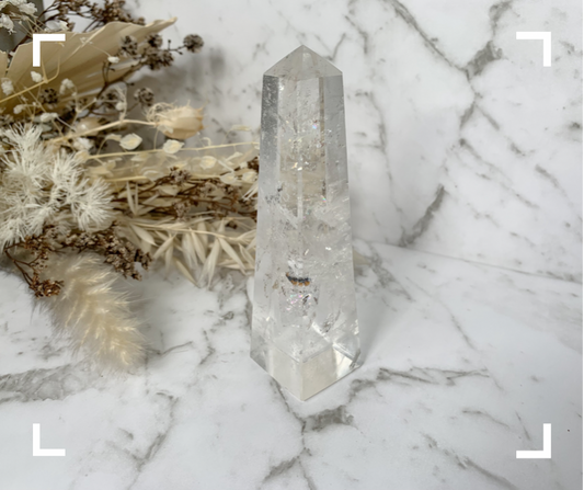 High Grade Clear Quartz Crystal Obelisk