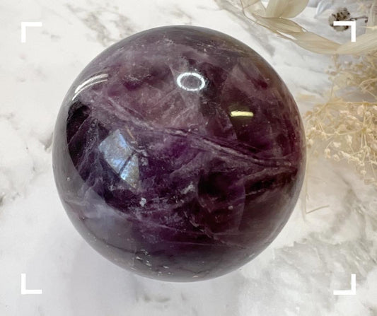 Fluorite Crystal Sphere