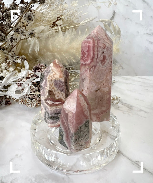 Rhodochrosite Crystal Points