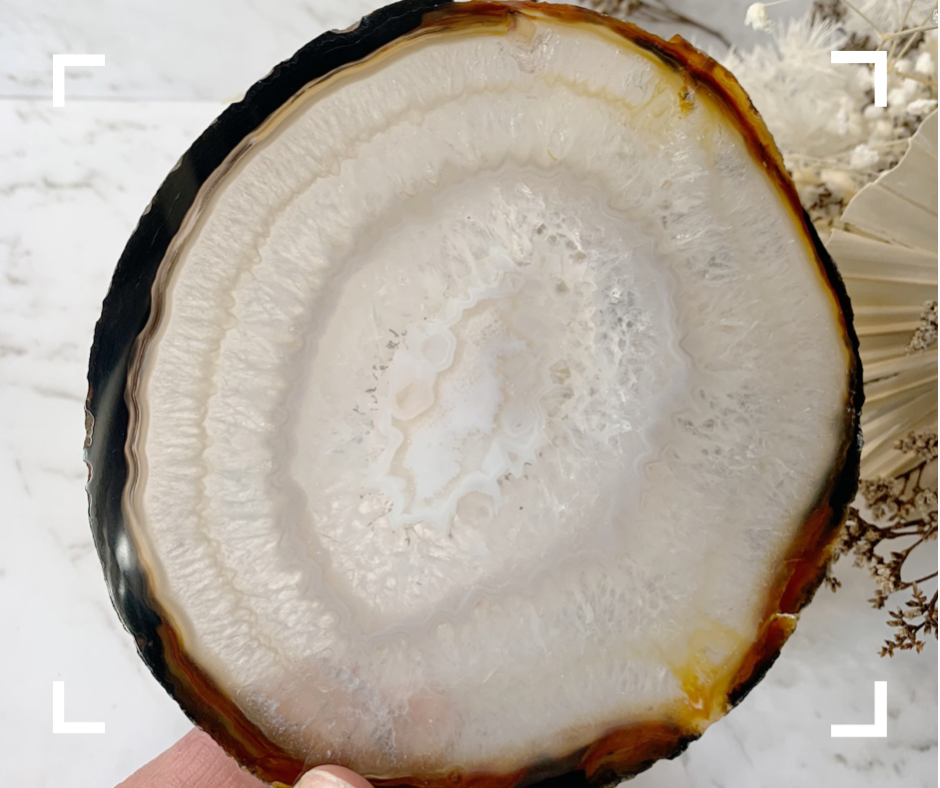 Agate Natural Crystal Slice 2