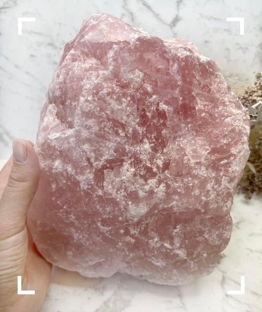 Rose Quartz Crystal Raw Piece