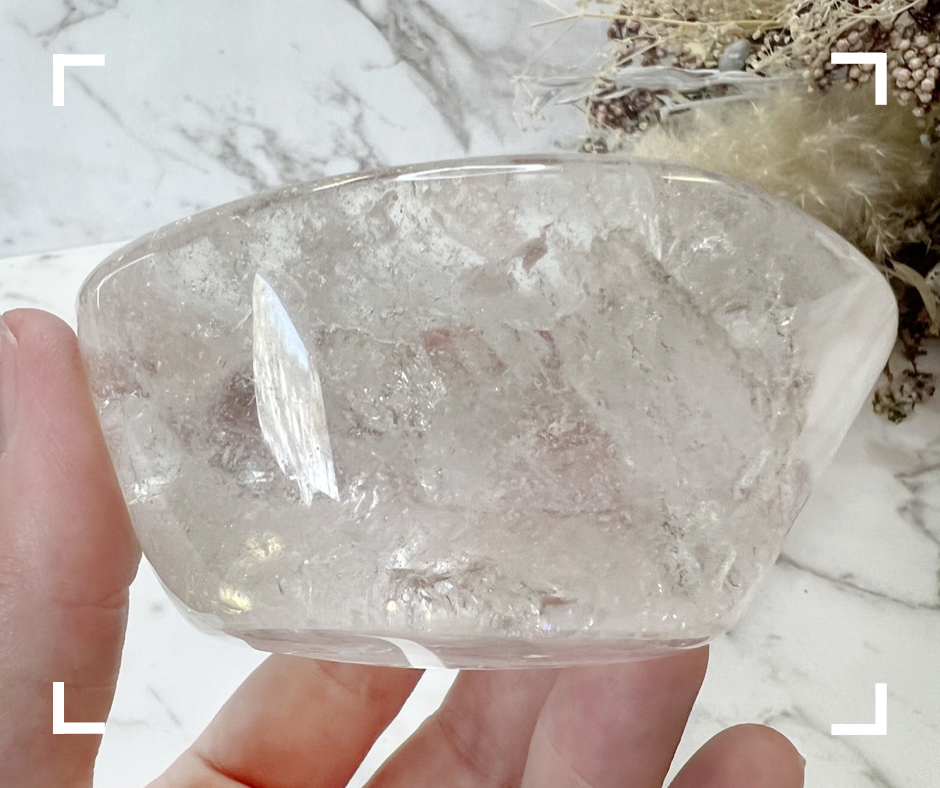 Clear Quartz Crystal Bowl