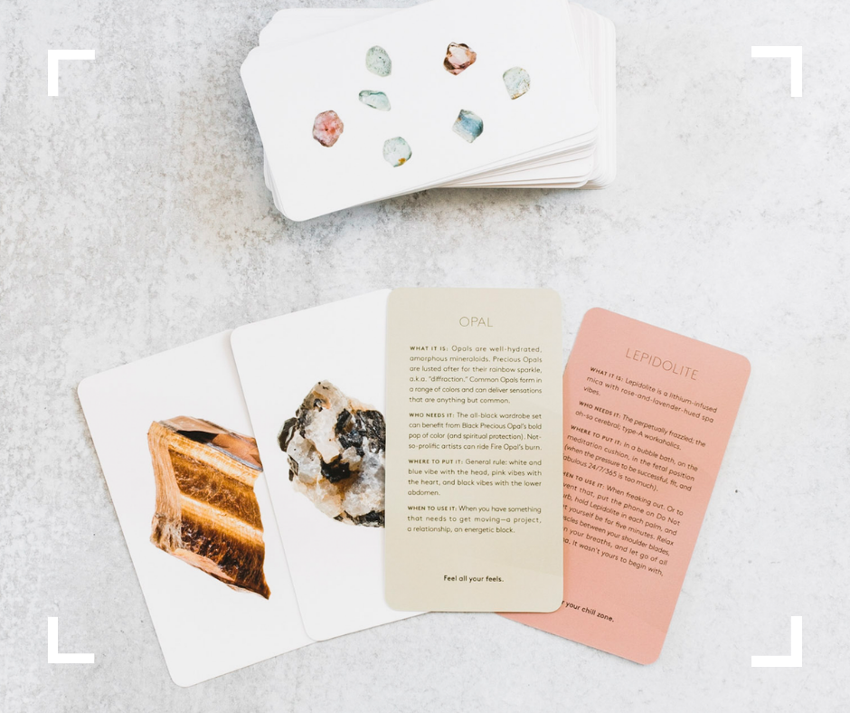 Stone Crystals Deck High Vibe Crystals