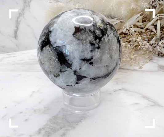 Rainbow Moonstone Crystal Sphere 1