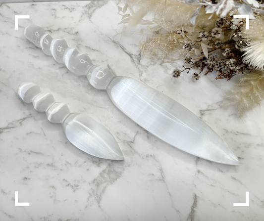 Selenite Crystal Sword