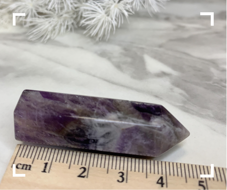 Mini Chevron Amethyst Crystal Point