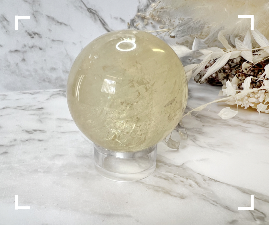 Honey Calcite Crystal Sphere