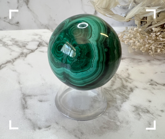 Malachite Crystal Sphere