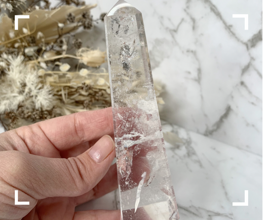 High Grade Clear Quartz Crystal Obelisk