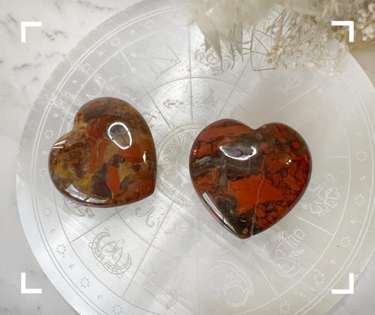 Brecciated Jasper Crystal Heart