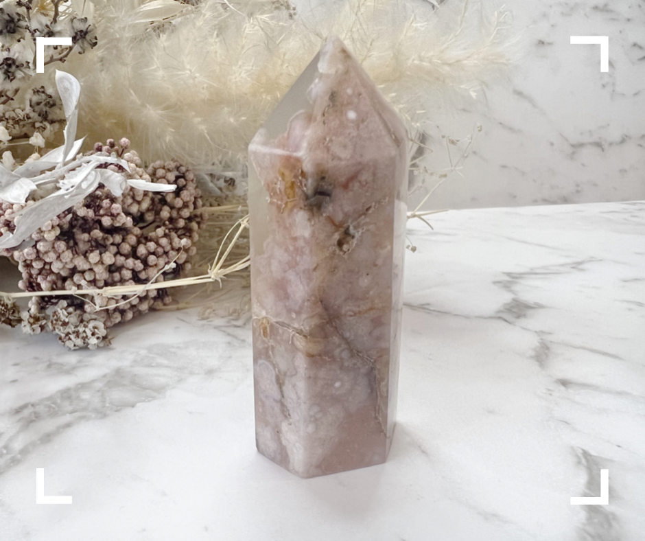 Flower Agate Crystal Tower 2