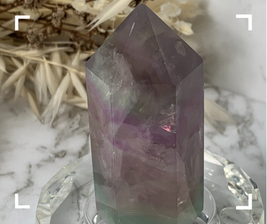 Rainbow Fluorite Crystal Points