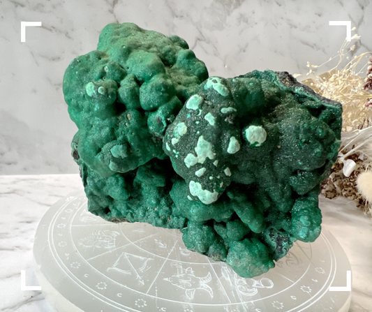 Malachite & Chrysocolla Crystal Raw Form