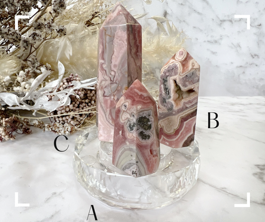 Rhodochrosite Crystal Points