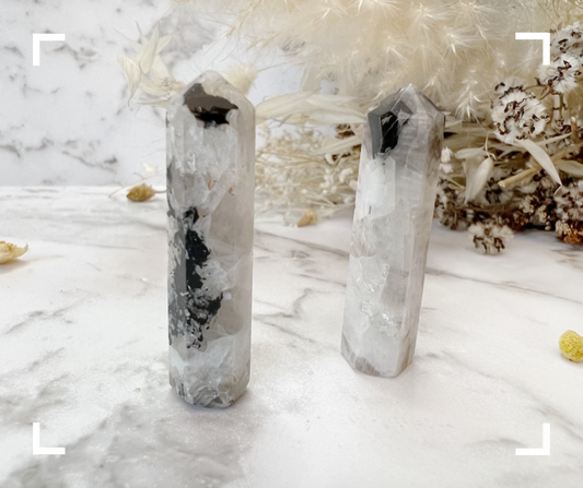 Mini Rainbow Moonstone Crystal Tower